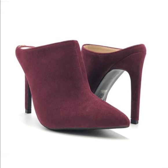 Shoes - 💥Host Pick💥 Pointed Toe Slip On Mule Heels